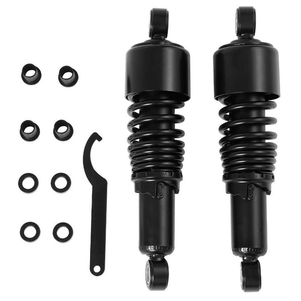 Geelife 10.5" Black Rear Shocks For Forty Eight Iron 883 Seventy Two 1200