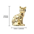 thumbnail image 4 of CoudarTitie Guan Yin Cat Statue Figurine Female Buddha Animal Sculpture Art Craft Ornament Traditional Gifts for Bookshelf Cabinet Desktop Fireplace, 4 of 8