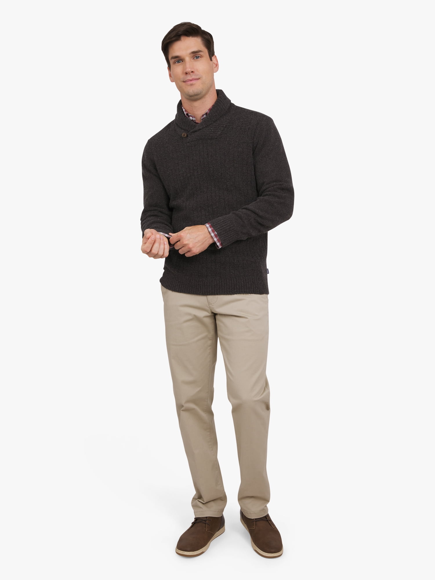 Chaps Men's & Big Men's Ottoman Cowl Neck Sweater, Sizes S-3XL