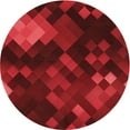 thumbnail image 1 of Ahgly Company Tapis d'Intérieur Lavables à la Machine, Ronds, Rouges, 5' Ronds, 1 of 7