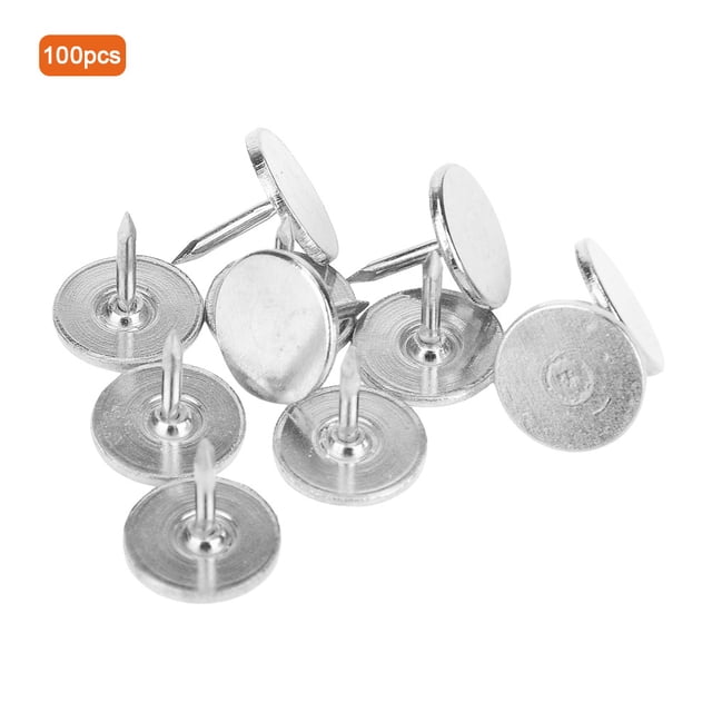 Craft,100Pcs Flat Head Upholstery Upholstery Nail Drawing Pin Eco-Friendly Materials