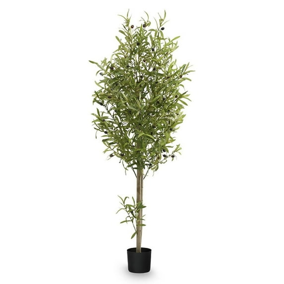 Open Box Maia Shop Artificial Olive Tree 5ft Tall Potted Home Decoration, 60"