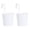 White, variant on Eease 2 Metal Hanging Flower Pots for Railing Fence - White