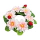thumbnail image 2 of mfyjkho Guirnalda navideña de peonías para velas, ideal para decorar mesas festivas, corona floral de plástico con centro de 8,5 cm para centros de mesa con velas, 1 unidad, 2 of 7