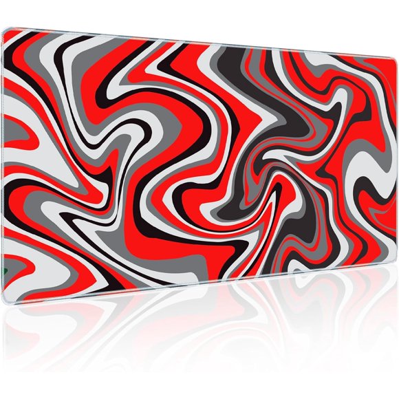 Large Gaming Mouse Pad, Fluid Pattern Mouse Pads for Desk, 35.4x15.7in Extra Large Mouse Pad Laptop Computer Keyboard Mouse Pad Full Desk Mouse Pad Gaming, Office, Home, Desk Mat for Desktop Protector