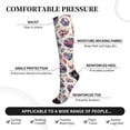 thumbnail image 4 of Picia rock Skull record Retro Printed Sports Compression Socks - 15-20mmHg Graduated Compression, High-Performance Soft and Breathable Socks for Men and Women, 4 of 5