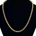 thumbnail image 3 of Stainless Steel Gold Chain For Women 5mm Gold Color Flower Box Chain Punk Collar Necklace Golden Jewelry collier or, 3 of 5