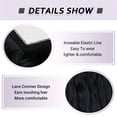 thumbnail image 2 of More Beautiful More Beautiful 18 Inch Natural Black Halo Hair Extensions, Adjustable Transparent Invisible Wire Wavy Hairpiece for Women, 2 of 9