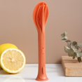 thumbnail image 3 of Hariumiu Colorful Cutlery Set 3pcs/set Japan Style Foldable Cutlery Set Plastic Cutter Fork Spoon Student Dinnerware Set for Home School Camps, 3 of 8