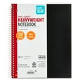 thumbnail image 2 of (2 pack) Pen+Gear Wide Ruled 3-Subject Poly Notebook, Black, 8.5" x 10.5", 120 Sheets, 2 of 6
