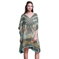 thumbnail image 1 of Phagun Bikini Caftan de Plage Cover up Femmes Midi Robe Courte Caftan-S-L, 1 of 6