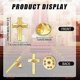thumbnail image 2 of 100 Pcs Lapel Pin Bulk Set Gold Pins Religious Pin Gold Enamel Pin Set for Christian Chaplain, 2 of 5