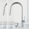 thumbnail image 2 of Vigo Vg02029k6 Greenwich 1.8 GPM Single Hole Pull-Down Kitchen Faucet - Stainless Steel, 2 of 10