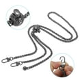 thumbnail image 3 of Uxcell 47 inch Purse Chain Strap Adjustable Handbag Chains Shoulder CrossBody Replacement for Bags Dark Grey, 3 of 6