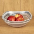 thumbnail image 2 of Elegant and Modern European Mouth Blown Crystal Serving or Centerpiece Bowl for Home Decor - Gray Alabaster Sq Bowl, 10 Inches, 2 of 2