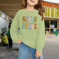 thumbnail image 3 of Mercatoo First Grade Sweatshirts for Girls, Kids Oversized Graphic Letter Print Long Sleeve Crewneck Pullover School Shirt Tops, 3 of 7