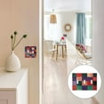 thumbnail image 7 of Yayeee Toggle Light Switch Wall Plate 2-Gang 4.56"x4.48" Decorative Outlet Cover, Red and Purple Plaid Pattern, 7 of 7