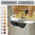 thumbnail image 5 of Kenmore Elite 4-Slice Long Slot Toaster Silver, One-Touch Auto-Lift, Stainless Steel, Adjustable Browning, Defrost, Digital Countdown Timer, Retractable Cord, Toast, Bagels, Waffles, English Muffins, 5 of 7