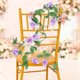 thumbnail image 3 of Cheapark 9 Heads Simulated Rose Rattan Wall Hanging with Artificial Greenery Gift for Home Door Valentines Day Wedding Party Decor, 3 of 6