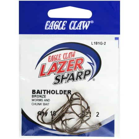 UPC: 0047708171212 | Lazer Sharp L181GH-2 Baitholder Hook  Bronze  Size 2