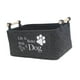 thumbnail image 3 of Caja de almacenamiento de juguetes para mascotas, cesta de almacenamiento de juguetes, asas de madera, cesta plegable de gran capacidad para cosas de gato, 3 of 9