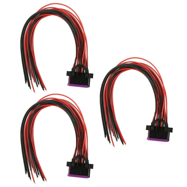 Câble De Connecteur Femelle OBD2, Câble D'extension OBDII à 16 Broches, Fils Rouges Et Noirs Durables, Efficacité énergétique élevée De 30 Cm Pour Voiture