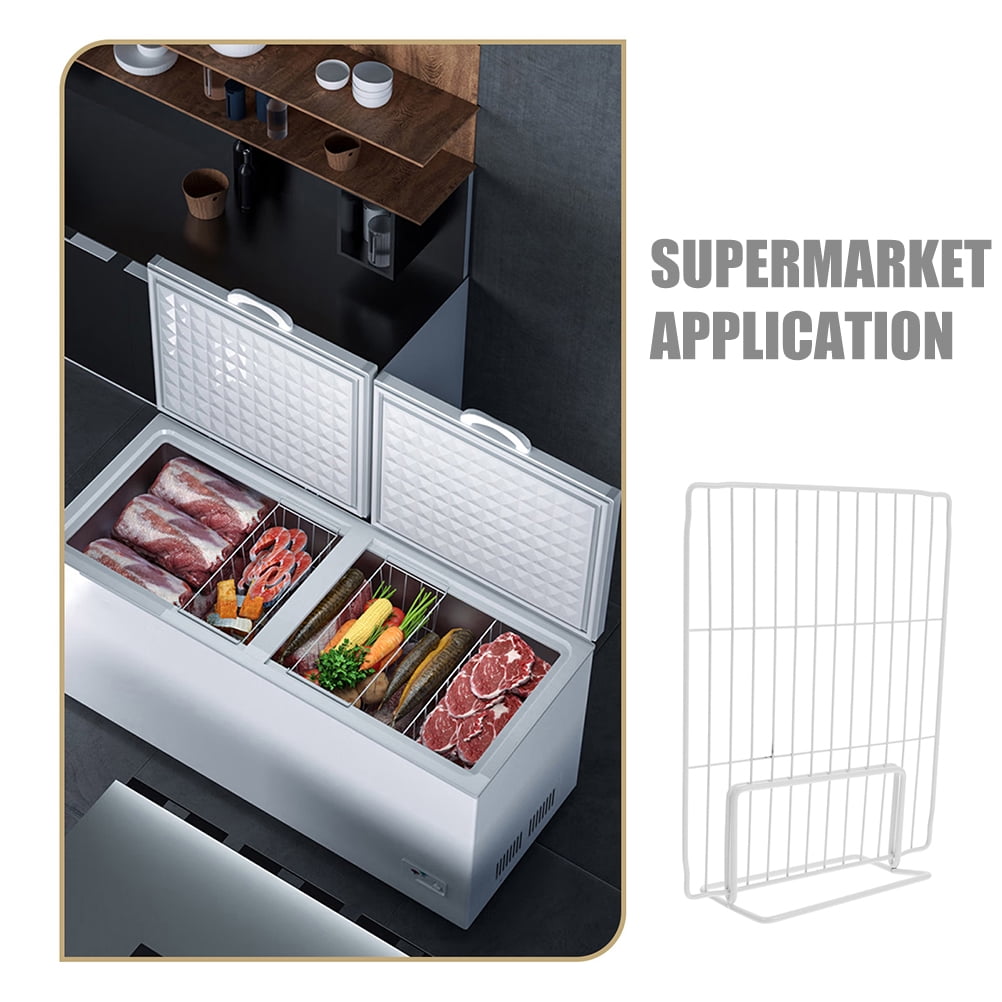 CTIRCHIU 2-Pack Wire Refrigerator Shelf Dividers for Fridge and Freezer, Space Saving Organizers for Efficient Storage