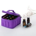 thumbnail image 2 of Bewildely Estuche de 16 botellas de aceite esencial, caja de terciopelo para Perfume, soporte de transporte para botellas de viaje, bolsa Almacenamiento y organización del hogar Negro, 2 of 6