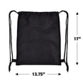 thumbnail image 3 of A Nightmare On Elm Street Logo Drawstring Backpack Sports Bag Sackpack 17" x 13", Perfect for Gym, Yoga or Practice, 3 of 5