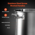 thumbnail image 5 of VEVOR Stainless Steel Stockpot, 24 Quart Cooking Pots, Cookware Sauce Pot with Lid, and Handle, Heavy Duty Commercial Grade Stock Pot, Sanding Treatment, for Steaming Boiling or Frying Silver, 5 of 9