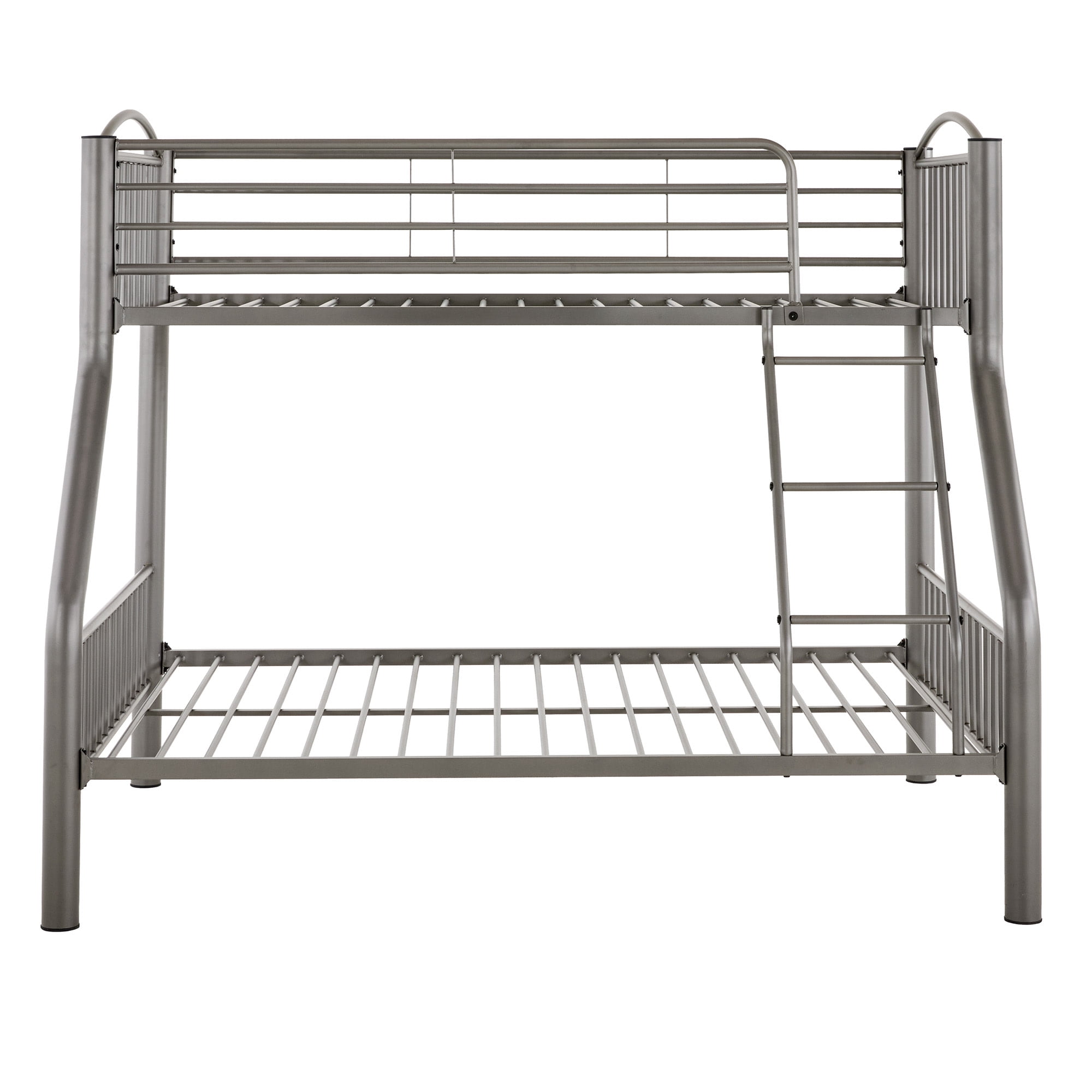 Weston Home Visalia Kids Metal Twin over Full Bunk Bed, Gray