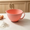 thumbnail image 6 of Wide Mouth Large Capacity Plastic Salad Bowl with Handle, Stables Grip Base Mixing Bowl for Kitchen Baking and Food Prep, 6 of 6