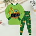 thumbnail image 2 of KPOPLK Baby Boy Sweatsuits Sportswear Toddler Kids Solid Color Outfit Sweatshirt Tops & Pants Clothes Size 2-3 Years,Light Green, 2 of 5