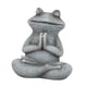 thumbnail image 4 of Estatua de rana meditando sentada, figura de , escultura de animal coleccionable para mesa de jardín, para oficina, patio y terraza., 4 of 9