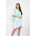 thumbnail image 4 of Gypsie Blu Satin Silk Tunic for Women Short Sleepwear Dress Adjustable Nightgown Plus Size Kimono Sleeve Ladies Caftan Online, 4 of 7