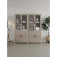 thumbnail image 2 of Manhattan Comfort Jodie Bookcase from Engineered Wood in Light Oak - Set of 2, 2 of 11