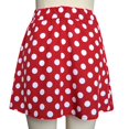 thumbnail image 4 of Womens Tennis Skirt Trendy Pleated Cocktail Dot Printed High Waist Midi Red Summer Running Workout Skort L, 4 of 4