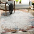 thumbnail image 2 of Surya Solar SOR-2303 36 x 60" Rectangle Fabric Rug in Gray/Orange/Sky Blue, 2 of 8