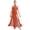 Orange, variant on Women Lyrical Dance Dress Flowy Skirt Leotard Rhinestones Split Maxi Dress Contemporary Dancewear Orange L