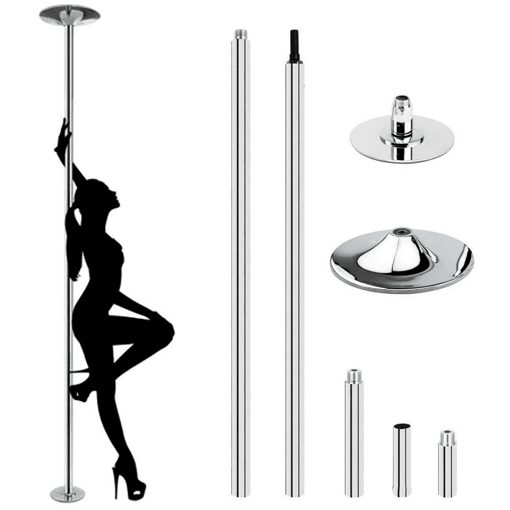 Yaheetech 45mm Height Adjustable Dancing Pole , Silver