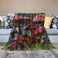 thumbnail image 2 of PRATYUS Mushroom Throw Blanket Colorful Mushroom Blanket Gifts for Kids Adults Soft Cozy Warm All Season Lightweight Mushroom Blanket Decor for Couch Bed Sofa Dorm Office 40x50in, 2 of 6