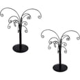 thumbnail image 1 of HUGFEG 10.6 inch Ornament Tree Display Stand Rotating Decor, Decorative Black Metal Tabletop Display Stand Features Multiple Hooks, Display Rack for Ornaments Glass Globes Balls and Small U2536-11761, 1 of 8