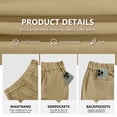 thumbnail image 3 of Iceglad Men’s Casual Shorts Cotton Stretch Elastic Waist Summer Shorts Lightweight Drawstring Comfort Fit Lounge Beach Shorts with Pockets, 3 of 7