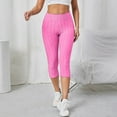 thumbnail image 7 of Jxximdong Leggings for Women High Waist Elastic Opaque Plus Size Sports Capris With Side Pockets For Yoga Leisure Pink L Yoga Pants, 7 of 7