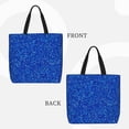 thumbnail image 2 of Fuzoiu Blue Circles Mosaic Print Durable Tote Bag,Shoulder Bag with Zipper Closure,Casual Tote's Handbag,for Daily Use, Shopping, School, Work, 2 of 7