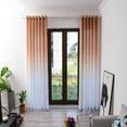 thumbnail image 6 of Leaves Sheer Curtain Tulle Window Voile Drape Valance 1 Panel Fabric,Drapes for Bathroom & Bedroom & Living Room Curtains(270x100cm,Coffee), 6 of 9