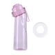 thumbnail image 2 of Botella Bebida 650 Ml Con Pajita Flavo para Acampar Senderismo Pesca () Rojo Rosa, 2 of 2