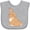 AC-Heather Grey, variant on Inktastic Easter Cute Floppy Ear Brown Bunny Boys or Girls Baby Bib