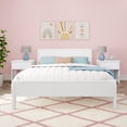 thumbnail image 2 of Max & Lily Queen Bed Frame, Solid Wood Classic Platform Bed with Panel Headboard for Kids, 2 of 10