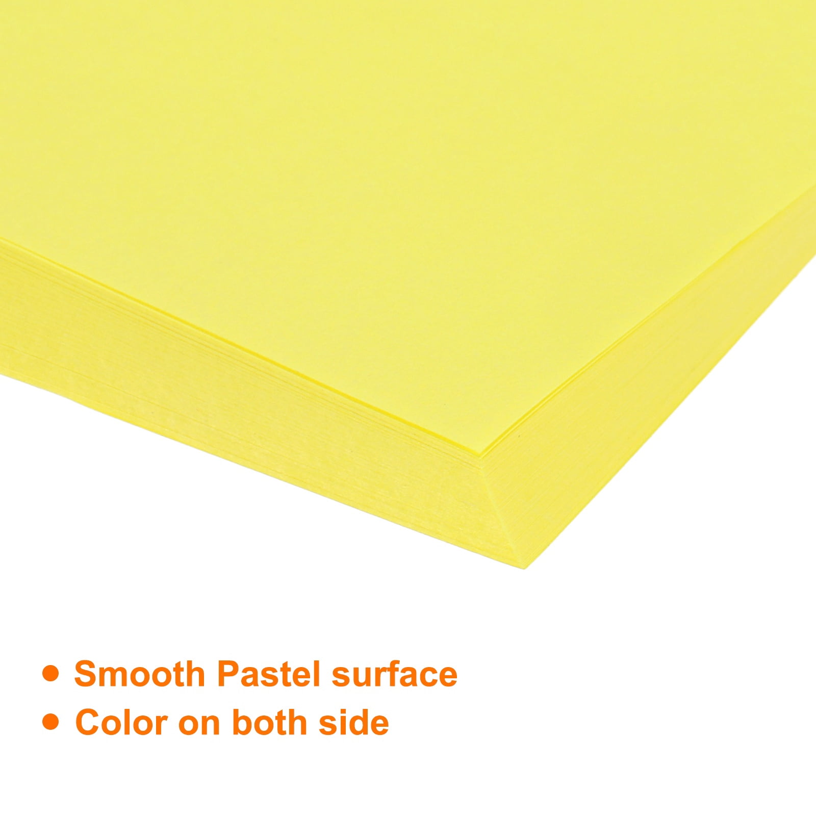 Uxcell 75 Sheets Origami Paper Double Sided 10x10 Inch(25x25cm) 70GSM Origami Paper Square Sheet Easy Fold for Beginners DIY Arts Crafts Projects, Fluorescent Yellow